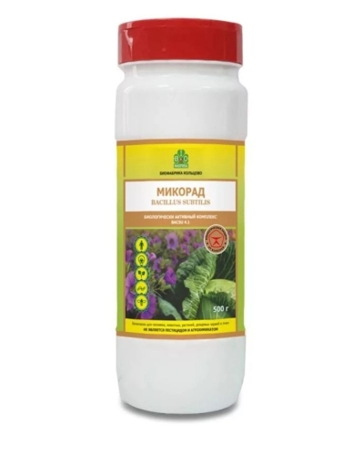 Микорад BACSU 4.1, Bacillus subtilis, 500 гр. от производителя ООО «Биофабрика Кольцово» купить в интернет-магазине «Зеленщик».