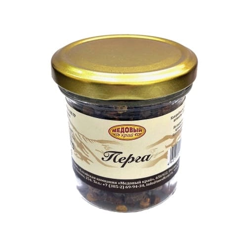 Перга пчелиная (хлебина), 100 гр. от производителя ООО «Алтайская компания «Медовый край» купить в интернет-магазине «Зеленщик».