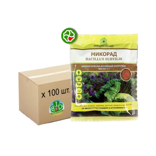 Микорад BACSU 4.1, Bacillus subtilis, 50 гр. (100 шт.) от производителя ООО «Биофабрика Кольцово» купить в интернет-магазине «Зеленщик».